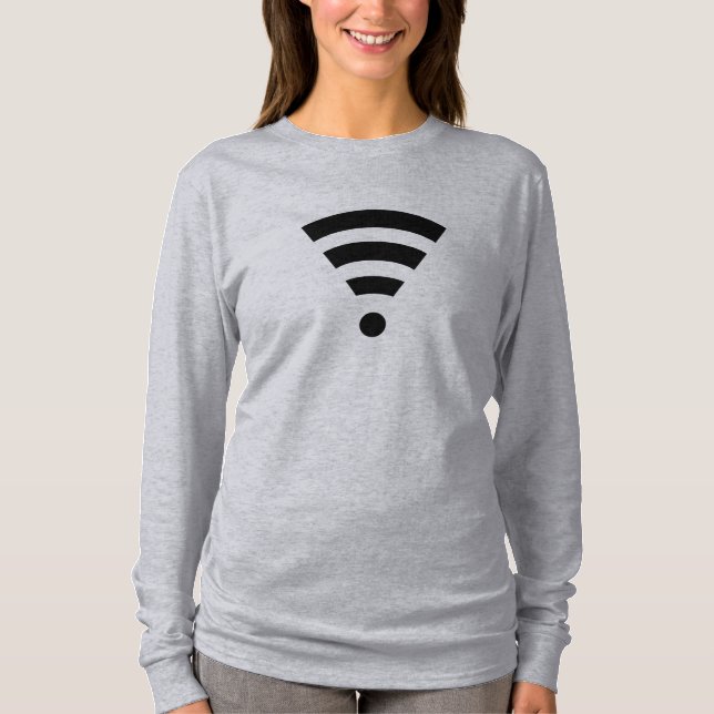 WiFi-skjorta - välj stil & färg T Shirt (Framsida)
