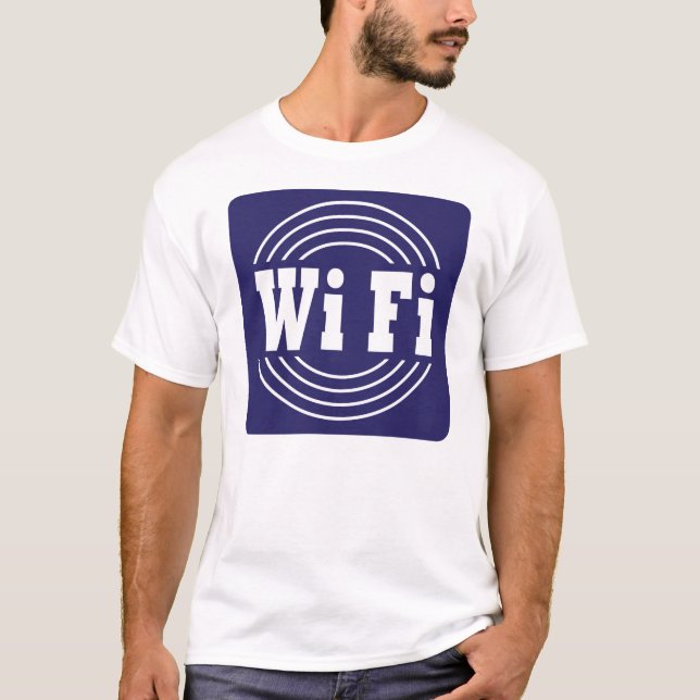 wifi-skylt tee shirt (Framsida)