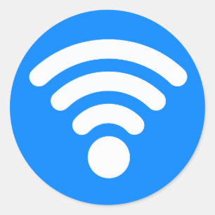 Wifi Symbol Runt Klistermärke