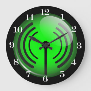 WiFi-symbol Stor Klocka