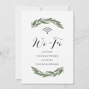 Wifi-tecken för grönt Sprigs