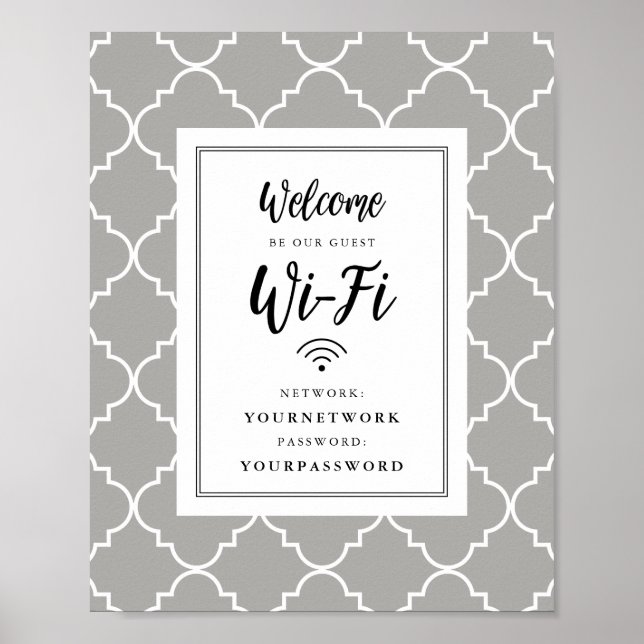 Wifi-tecken för kvatrefoil poster (Framsidan)