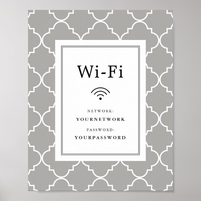 Wifi-tecken för kvatrefoil poster (Framsidan)
