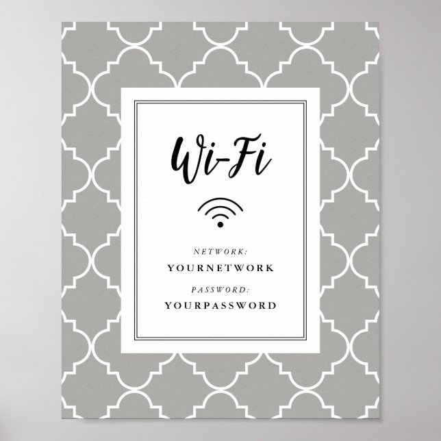 Wifi-tecken för kvatrefoil poster (Framsidan)