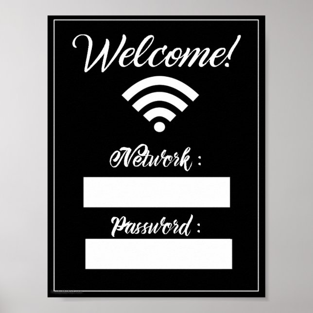 WiFi-tecken Poster (Framsidan)