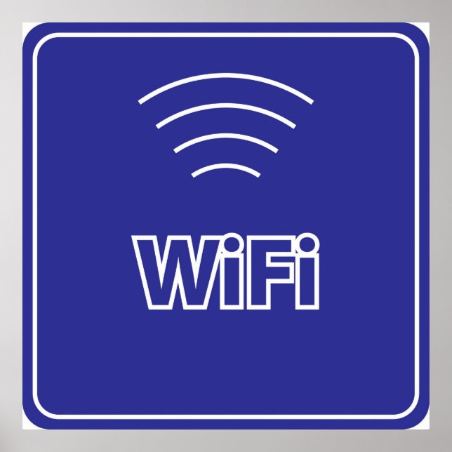 WiFi-tecken Poster (Framsidan)