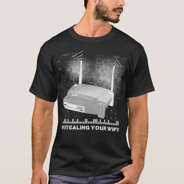 wifitheifblack tee shirt (Framsida)