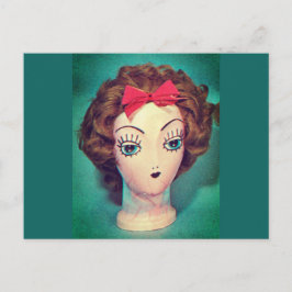 Wig Head-vykort Vykort