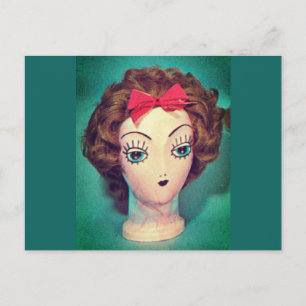 Wig Head-vykort Vykort