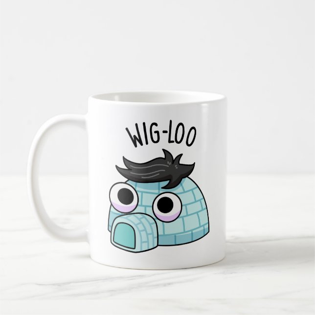 Wig-loo Roligt Igloo Skämt  Kaffemugg (Vänster)