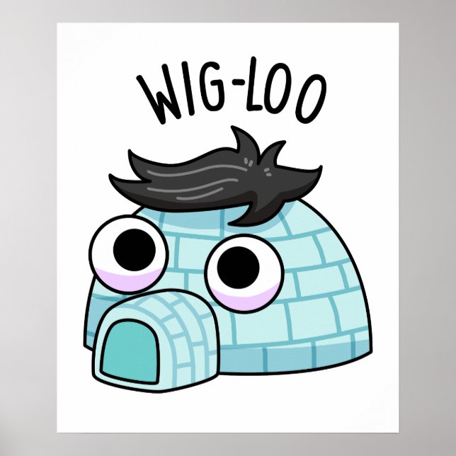 Wig-loo Roligt Igloo Skämt  Poster (Framsidan)