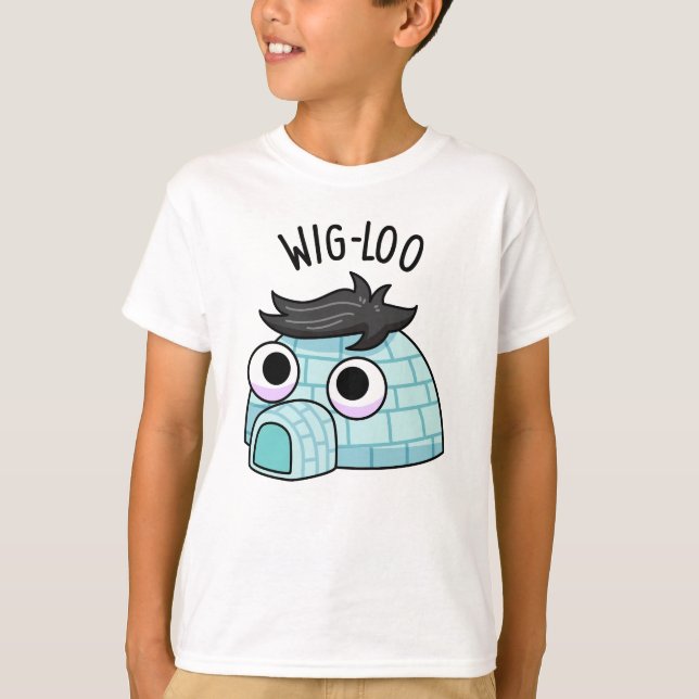 Wig-loo Roligt Igloo Skämt  T Shirt (Framsida)