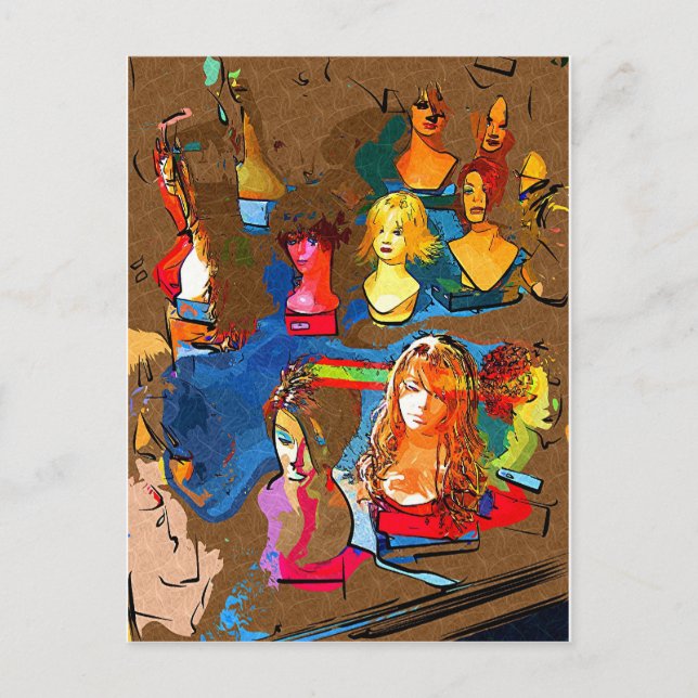 Wig Shop Vykort (Framsida)