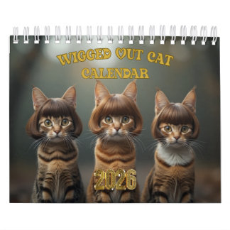 Wigged out Cat Kalender