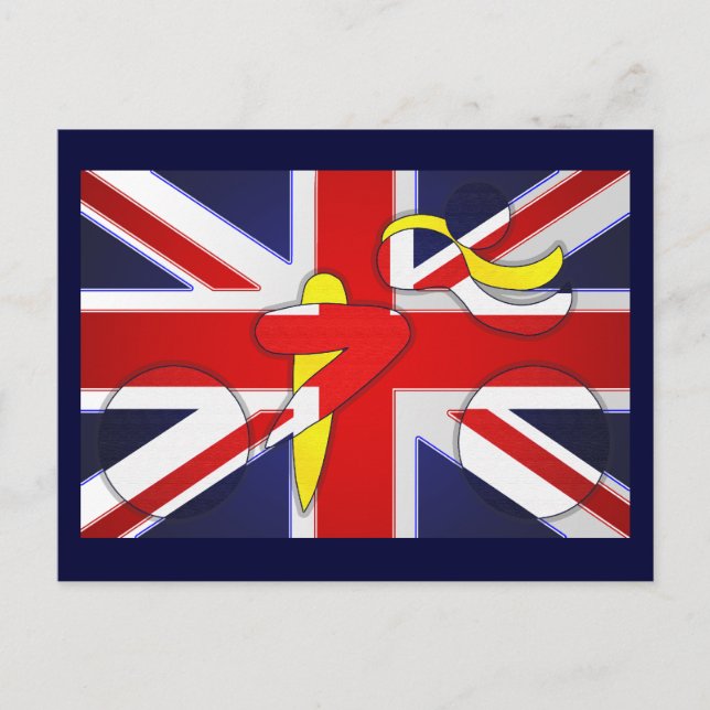 Wiggins Tour De Frankrike Champions Gult Jersey Vykort (Framsida)