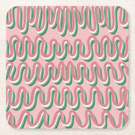 Wiggle Coaster Underlägg Papper Kvadrat