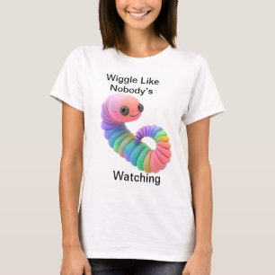 Wiggle som ingen tittar på - Lustigt Rainbow Mask T Shirt