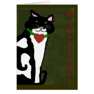 Wigglebottom katt hälsningskort