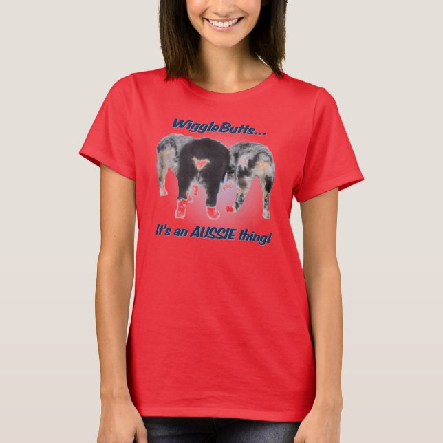 Wigglebutts Women's Ringer T-Shirt (Framsida)