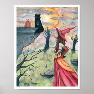 Wiggles och Witch Poster Skriv ut