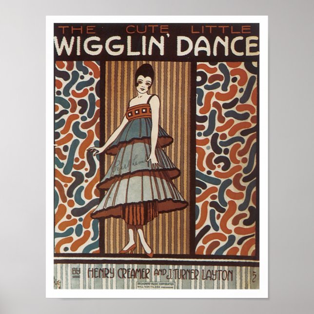 Wigglin'Dance Vintage Songbook Cover Poster (Framsidan)