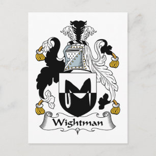 Wightman Family Crest Vykort
