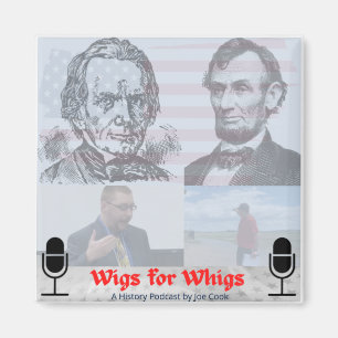 Wigs for Whigs logotyp magnet