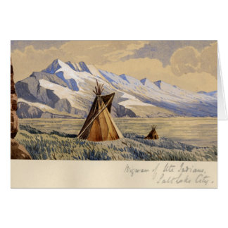 Wigwam av Uteindier, Salt Lake City Hälsningskort