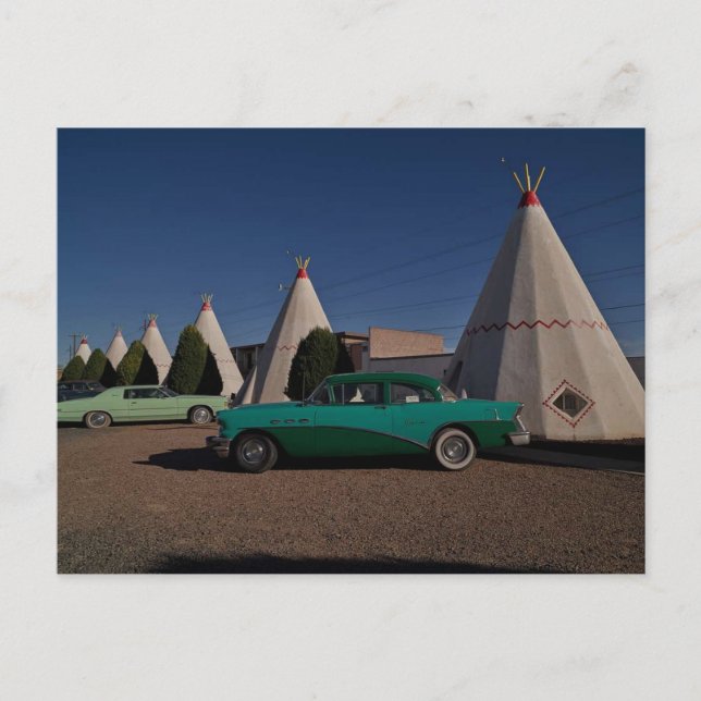 Wigwam Motel U.S. Route 66 i Holbrook, Arizona Vykort (Framsida)