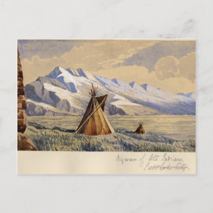 Wigwam of Ute indians, Salt Sjö City Vykort