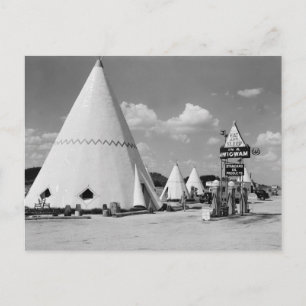 Wigwam Village, Cave City, Kentucky: 1940 Vykort