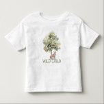 WiILD CHILD Woodland Fox Baby Småbarn T-Shirt<br><div class="desc">Vi presenterar vår WiILD CHILD-skogskjorta baby småbarn, perfekt för en söt och vismisk gåva! Den bohemiinspirerade utformningen är en ljuv och enkel scen med ett naturligt vattenfärgslandskap i en grönt träd och en klassisk skogräv. Idealisk för att ha välkomnat en liten pojke eller flicka är den här t-tröjan lika charmerande...</div>