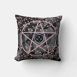WiizyWitch Magic Witch Cosmic Cat Pentacle Magick Kudde