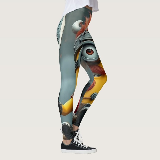 „Wikinger-Minion auf Eroberungskurs“ Leggings (Höger)