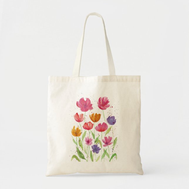 Wilblomma Fält Tote bags Tygkasse (Framsidan)