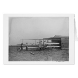 Wilbur & Orville Wright i andra maskin Hälsningskort