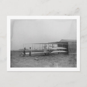 Wilbur & Orville Wright i andra maskin Vykort