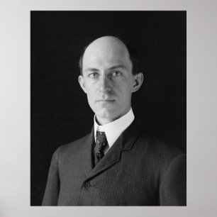 Wilbur Wright - Aviation Pioneer Porträtt Poster
