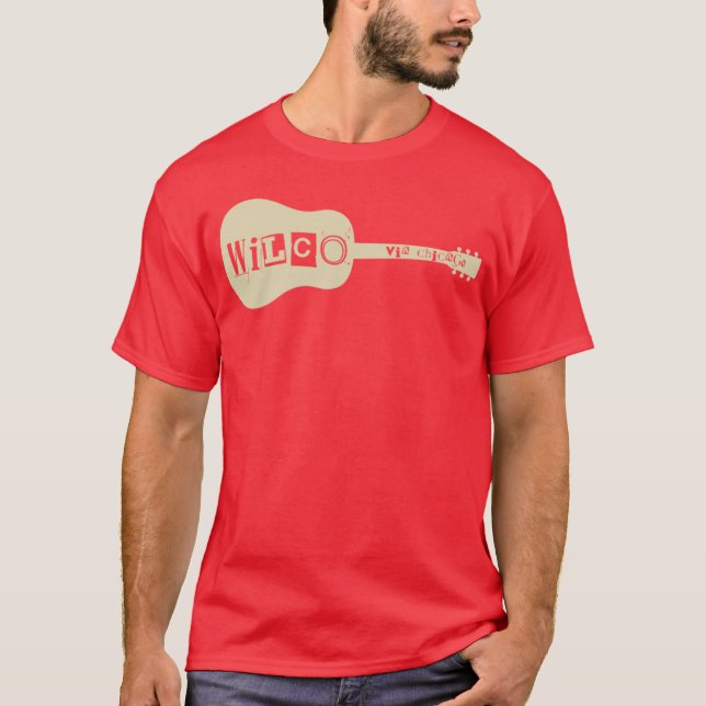 wilco via chicago retro friends t shirt (Framsida)