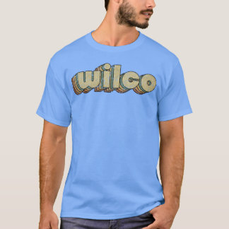 Wilco Vintage Rainbowypography Style 70s girl frie T Shirt