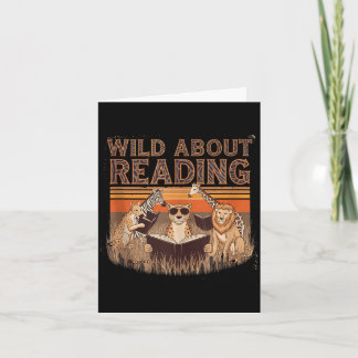 Wild about reading books reader lover librarian kort