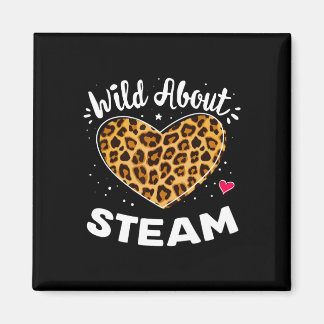 Wild About Steam Leopard Squad Stem Byck To School Magnet
