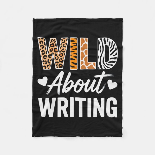 Wild About Writing For Creative Writers Fun Insrat Fleecefilt (Framsidan)