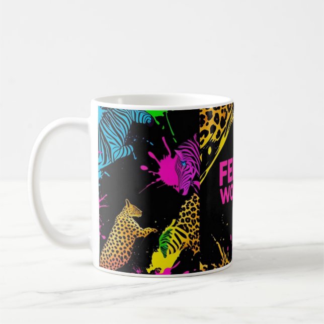 Wild and Feral Woman Kaffemugg (Vänster)