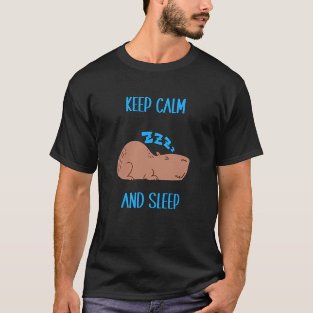 Wild Animals Sleep T Shirt (Framsida)