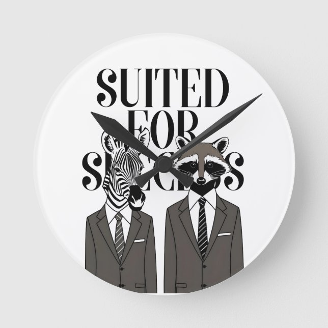 Wild at Heart: The Suited Elite Tee Rund Klocka (Framsida)
