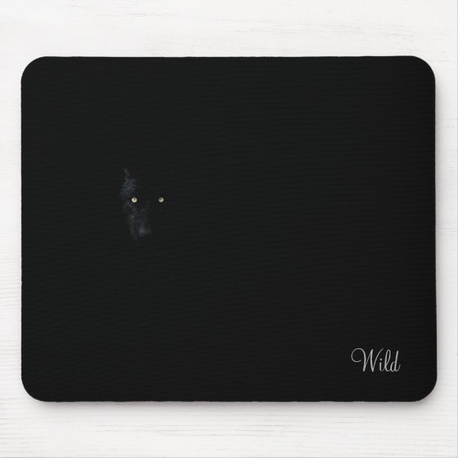 Wild Black Jaguar Mousepad Musmatta (Framsidan)