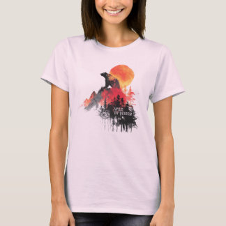 Wild by Design – Abstract Bear & Mountain Wilderne T Shirt