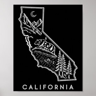 Wild California Heritage Kartmarkör  Poster