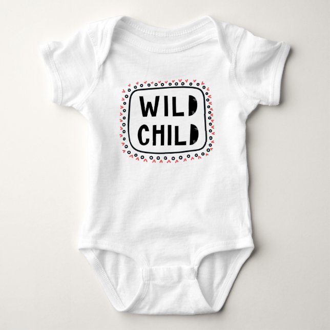 WILD CHILD FRAMED | WHALE | SCANDI KIDS T SHIRT (Framsida)